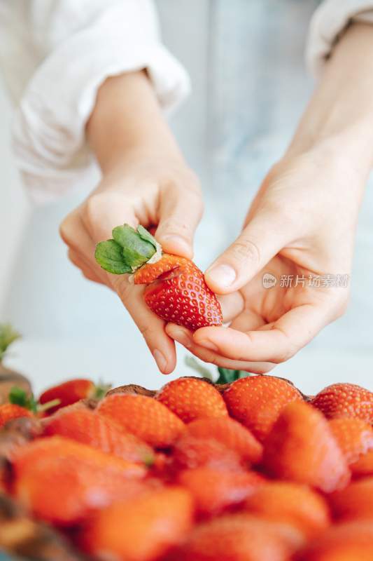 草莓的创意摄影
