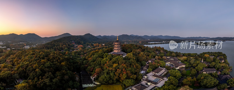 杭州西湖雷峰塔景区