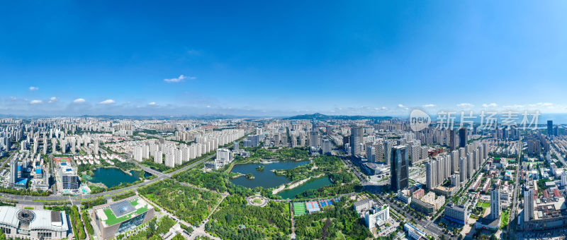 日照风光 海边城市 全景