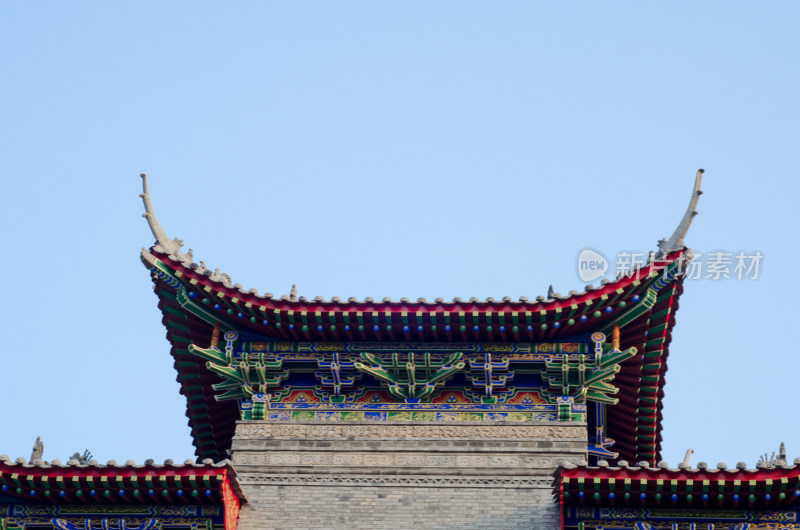 中式古建筑屋檐特写