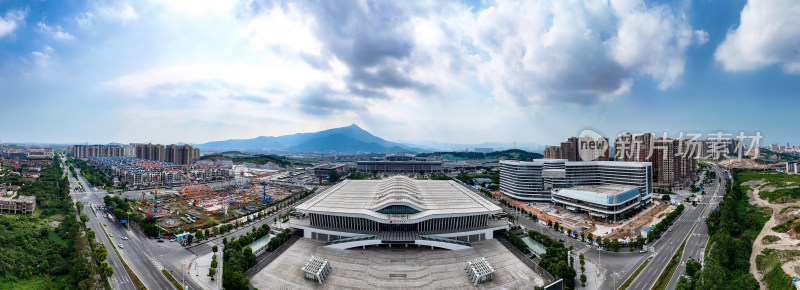 莆田会展中心航拍全景图