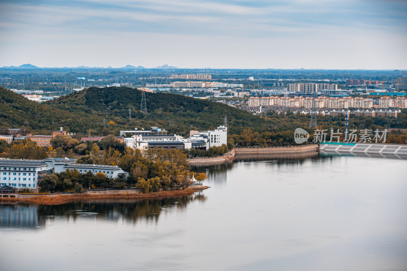 俯瞰雁栖湖景区