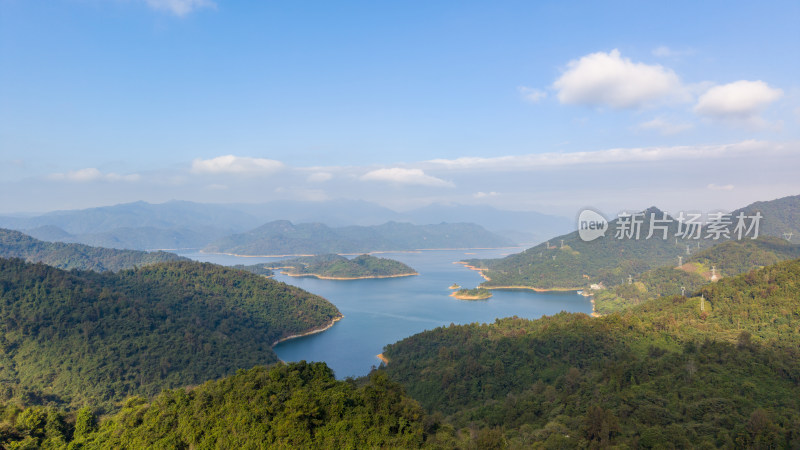 航拍韶关乳源南水湖国家湿地公园风光