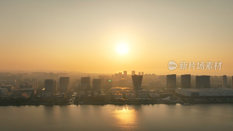 福州东湖数字小镇新城航拍城市建筑风光照片