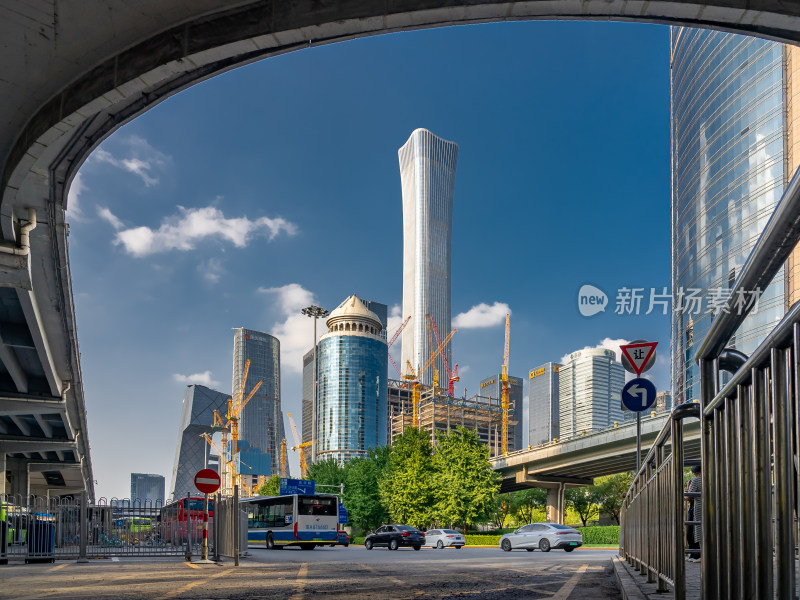 北京朝阳区国贸CBD建筑群