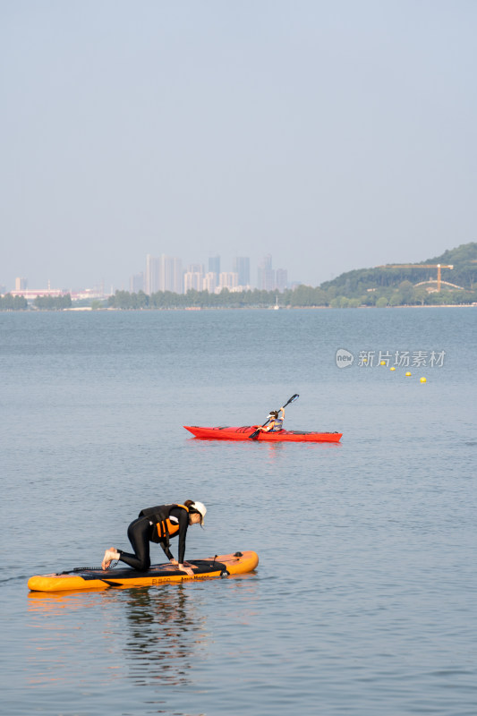 武汉东湖帆船中心划船