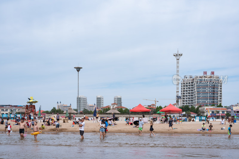 秦皇岛南戴河景区海边海滨海滩