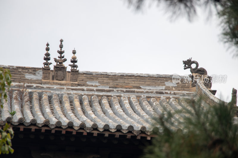 山西大同善化寺屋顶装饰