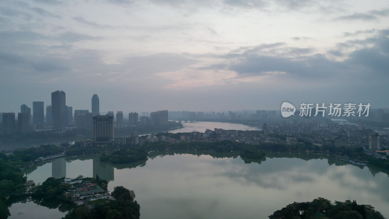 航拍广东惠州西湖景区