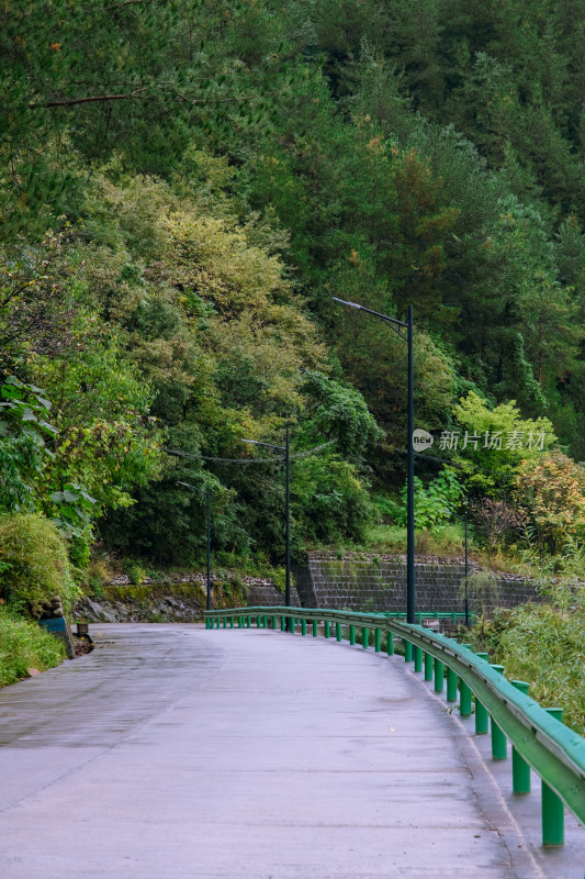 汉中留坝火烧店镇秦岭深处的山中小路