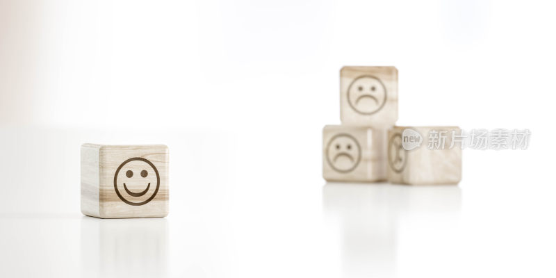 表情符号木块静物