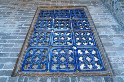 广州海珠小洲村简氏宗祠传统中式窗户花纹