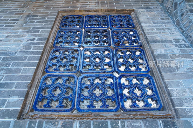 广州海珠小洲村简氏宗祠传统中式窗户花纹