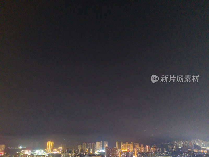 达州夜景航拍图