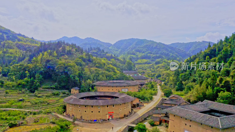 福建南靖土楼航拍