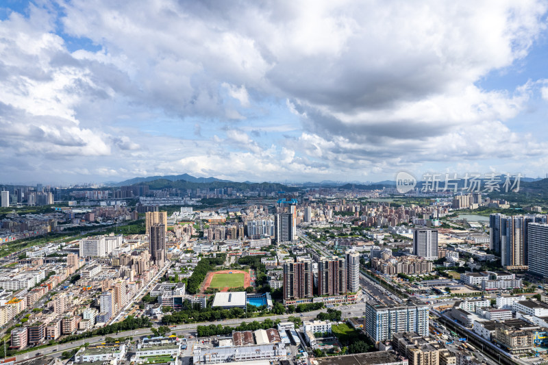 深圳市光明区公明街道城市航拍