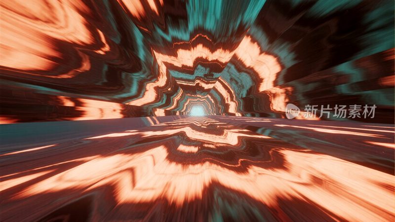 抽象隧道光影视觉素材