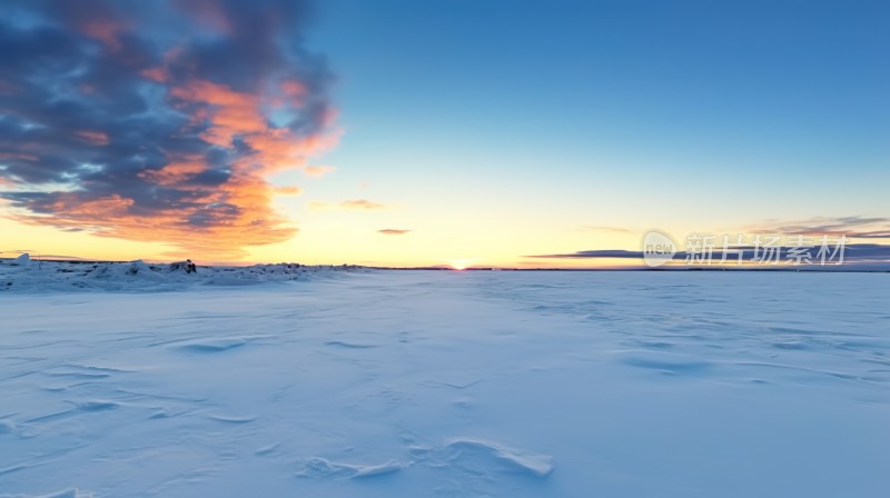 冬季唯美雪景海报背景配图高清摄影图