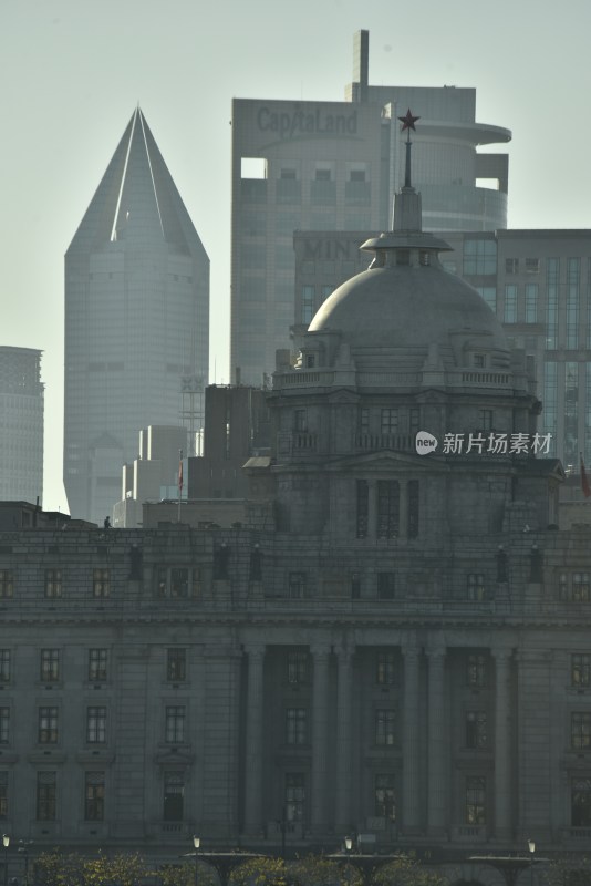 黄浦江的建筑风景