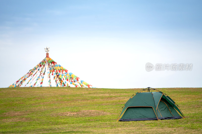 木兰草原草地露营