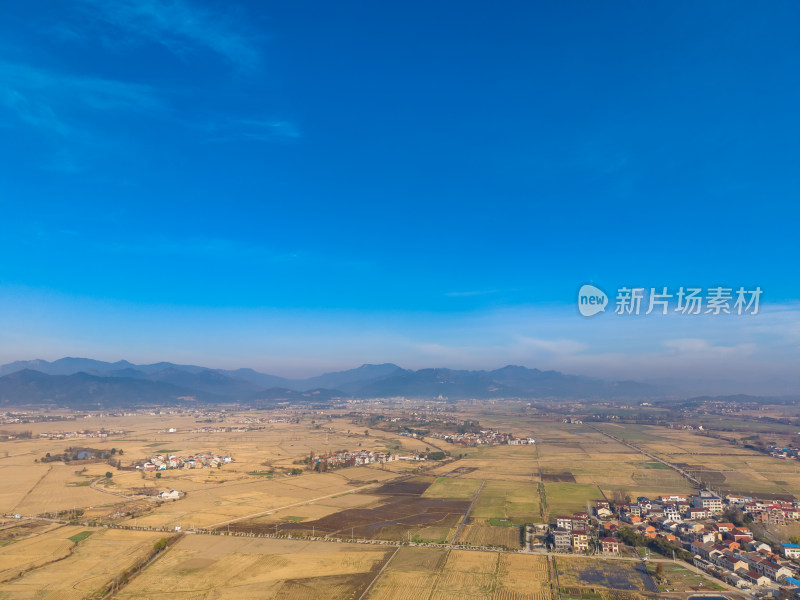 乡村田园风光航拍全景