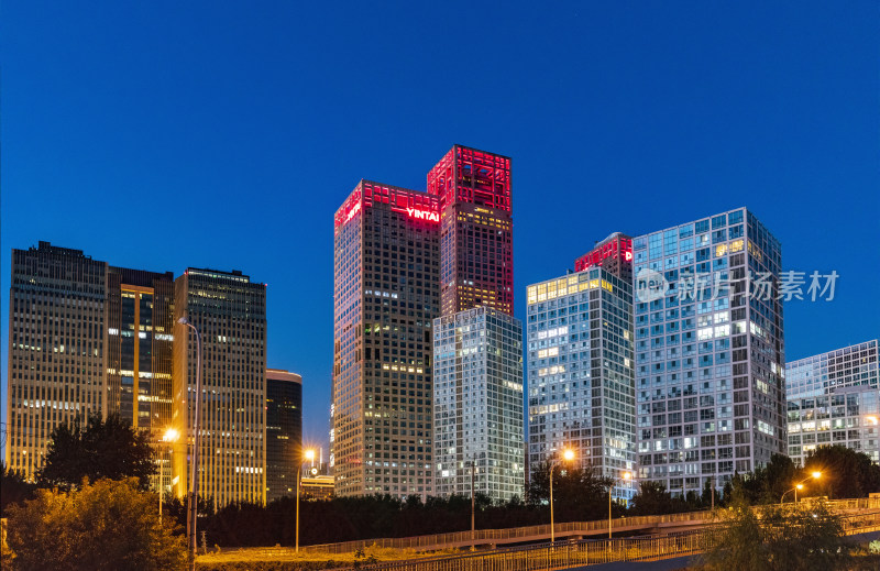 北京CBD SOHO夜景