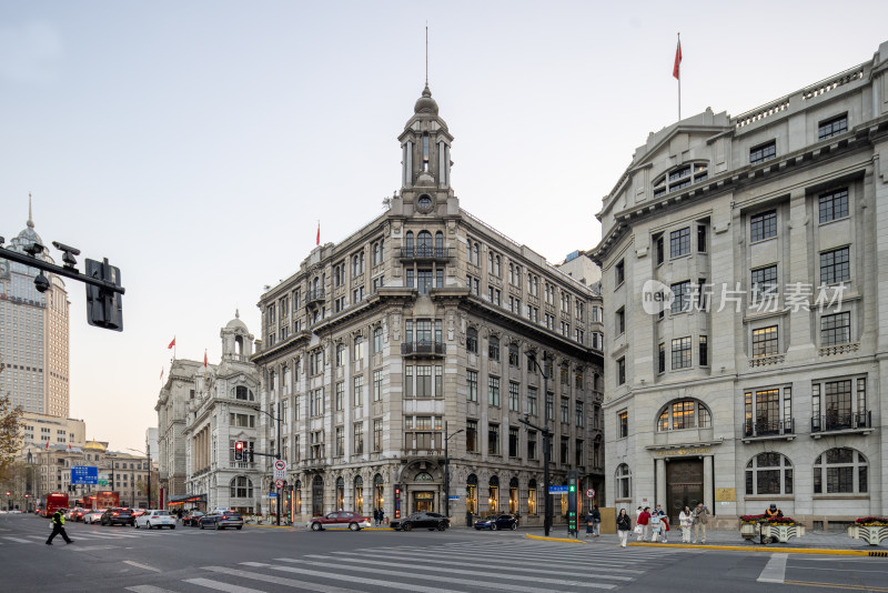 上海外滩历史建筑街景