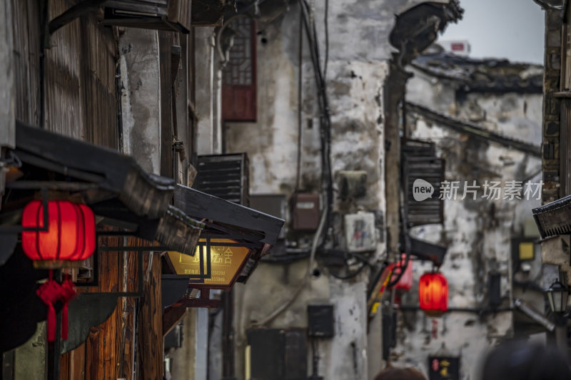 浙江嘉兴西塘古镇江南水乡风景