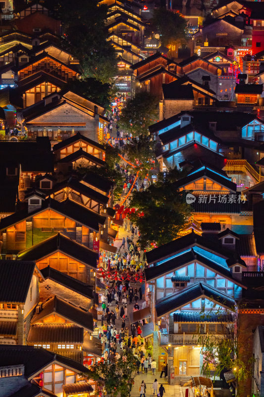 重庆十八梯传统风貌区夜景