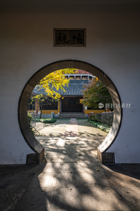 苏州北寺塔报恩寺秋色景观