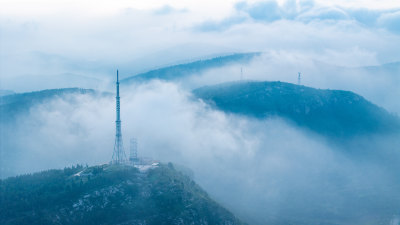 层峦叠嶂的山东枣庄石榴园景区