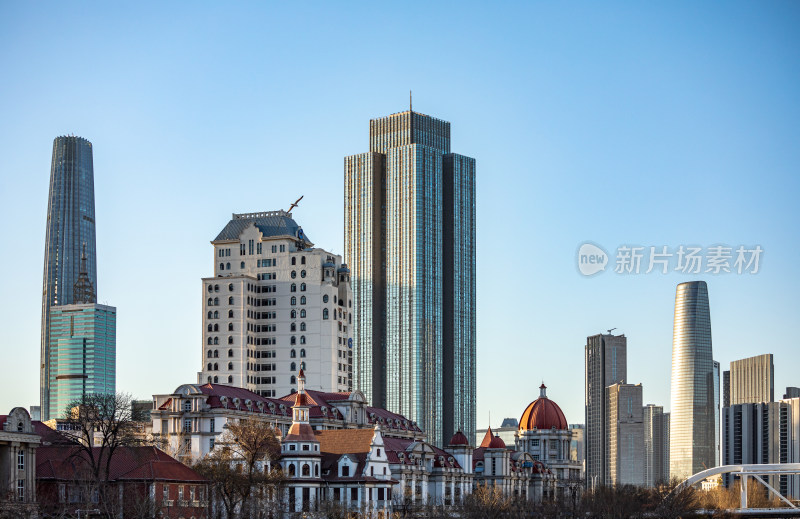 天津津门故里海河风情自然建筑景观