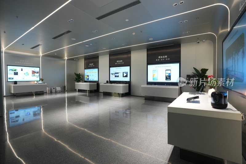 科技产品展示厅室内场景