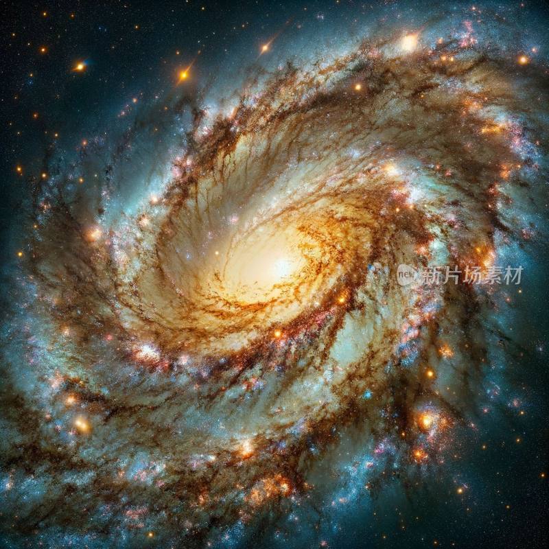 令人陶醉的银河系，庞大螺旋臂的复杂结构