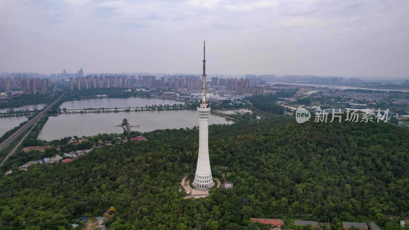 安徽蚌埠电视塔航拍图