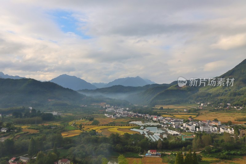 皖南川藏线/安徽宣城/漕溪花海俯瞰