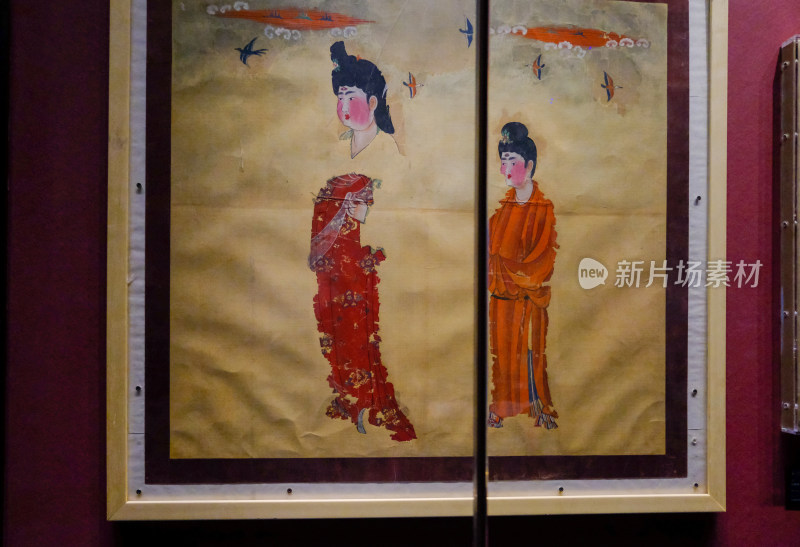 新疆博物馆中唐代绘画作品