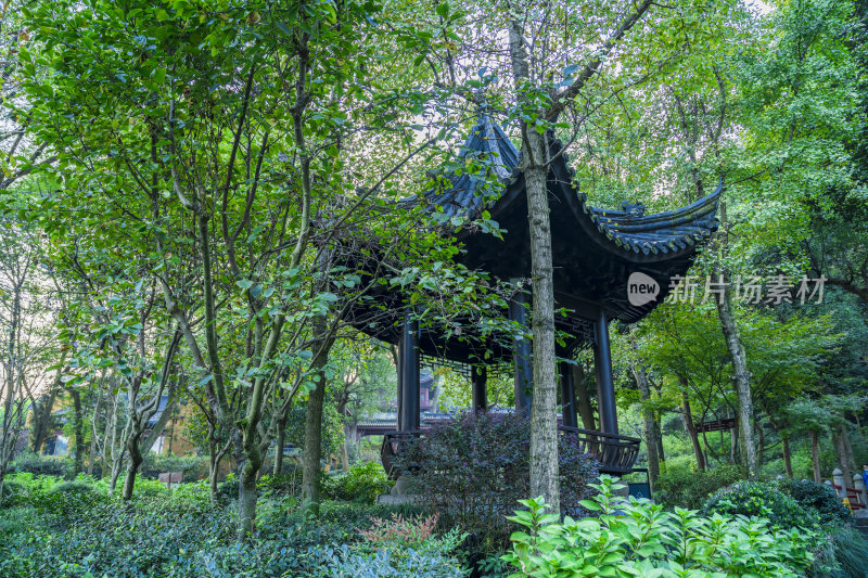 杭州飞来峰永福寺古建筑风光