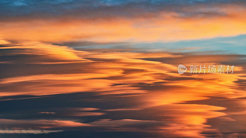 唯美黄昏晚霞天空背景