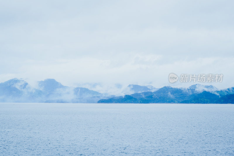 航拍浙江千岛湖风光