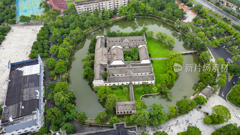 湖南湘乡市东山书院4A景区航拍