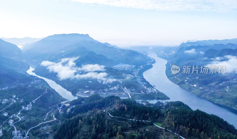 贵州沿河：沿河城初冬即景