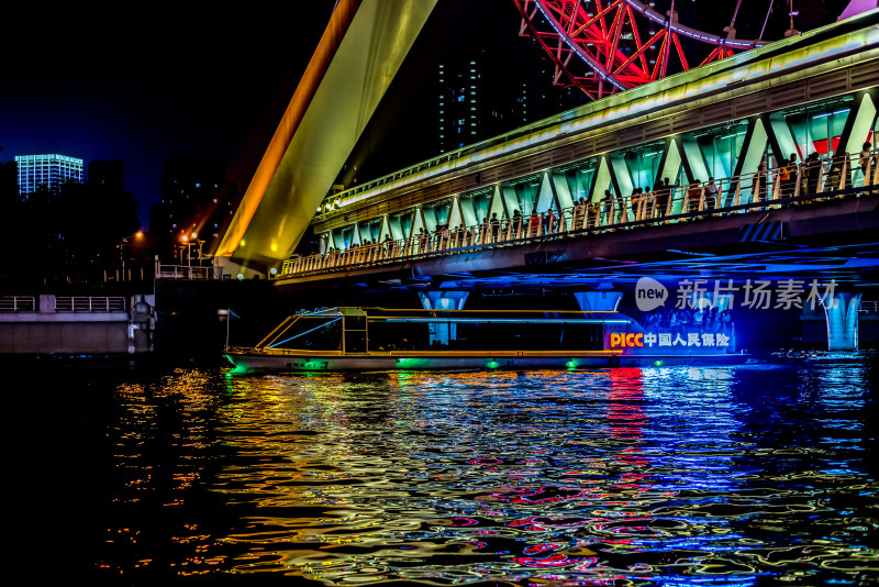 天津之眼摩天轮夜景