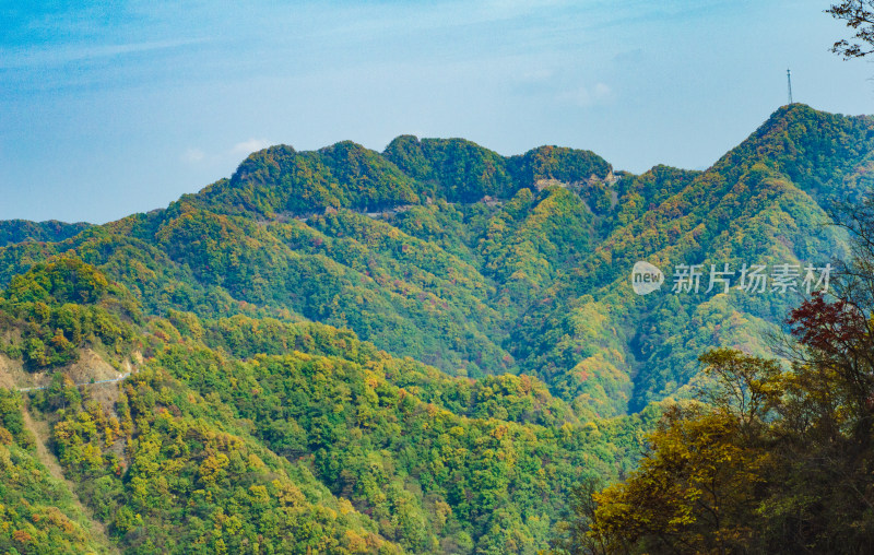 中国河南洛阳白云山风景区秋季风景