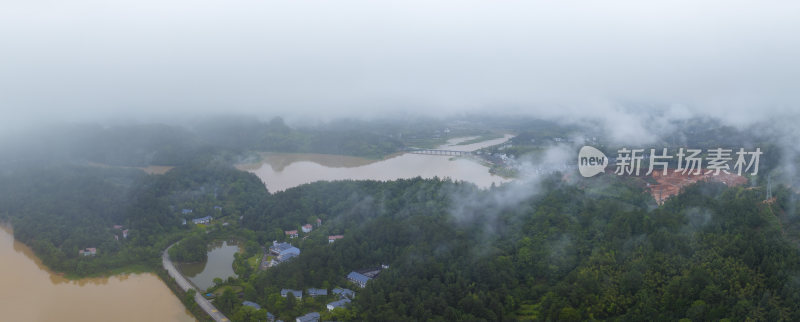 福建三明市泰宁大金湖云海航拍