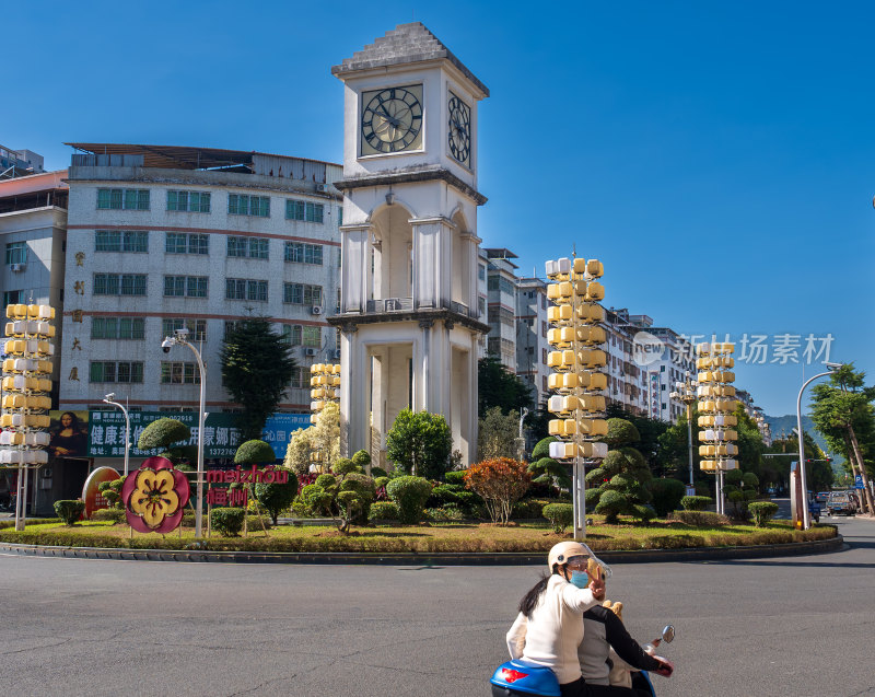 梅州蕉岭钟楼圆盘