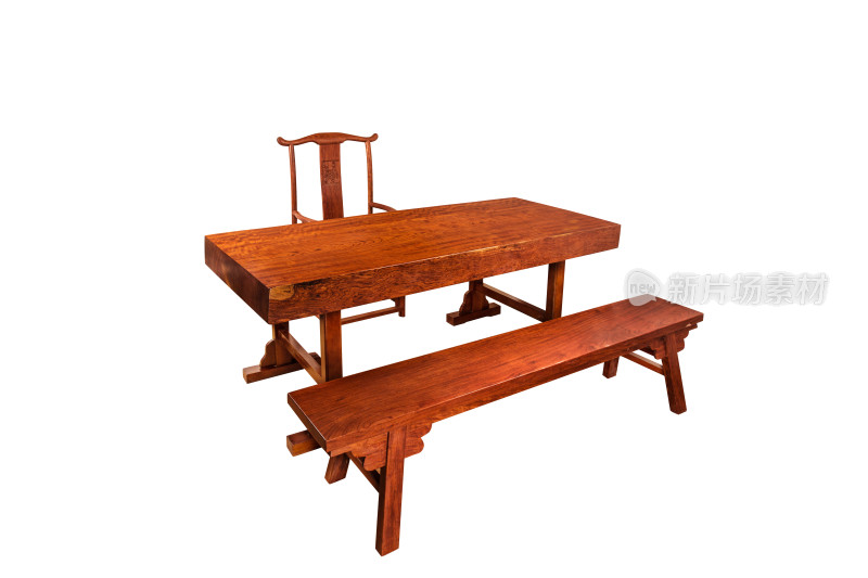 中式茶具餐桌跟凳子
