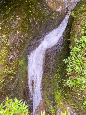 山谷中的小溪流水