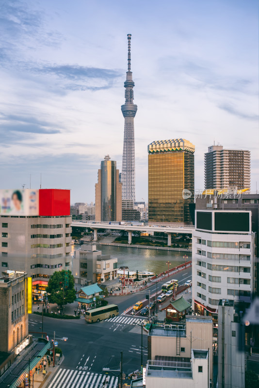 日本东京著名地标建筑东京天空树晴空塔