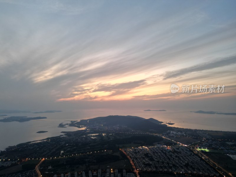 吕浦港大桥-落日晚霞